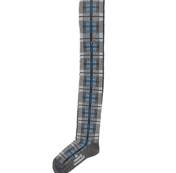Vivienne Westwood Checked Navy Socks