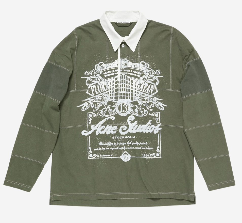 Acne Studios Logo T-Shirt Vintage Green