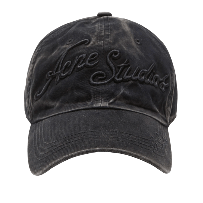 Acne Studios Logo Cap Black