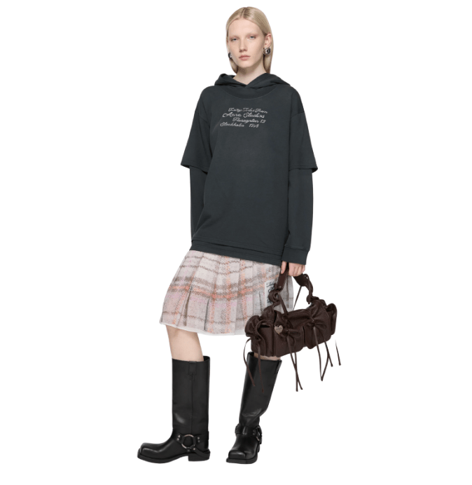 Acne Studios Layered Sweatshirt Black