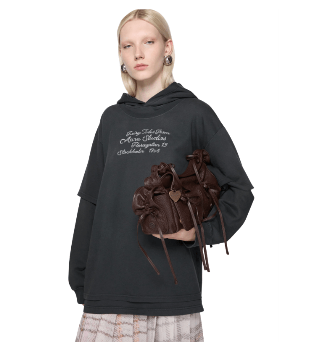 Acne Studios Layered Sweatshirt Black