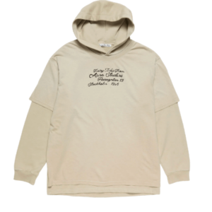 Acne Studios Layered Sweatshirt Faded Beige