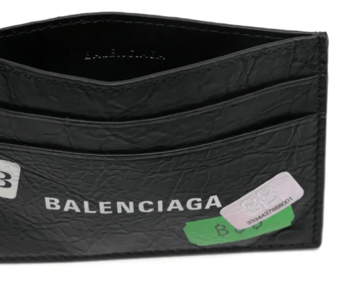 Balenciaga logo-plaque Leather Cardholder 