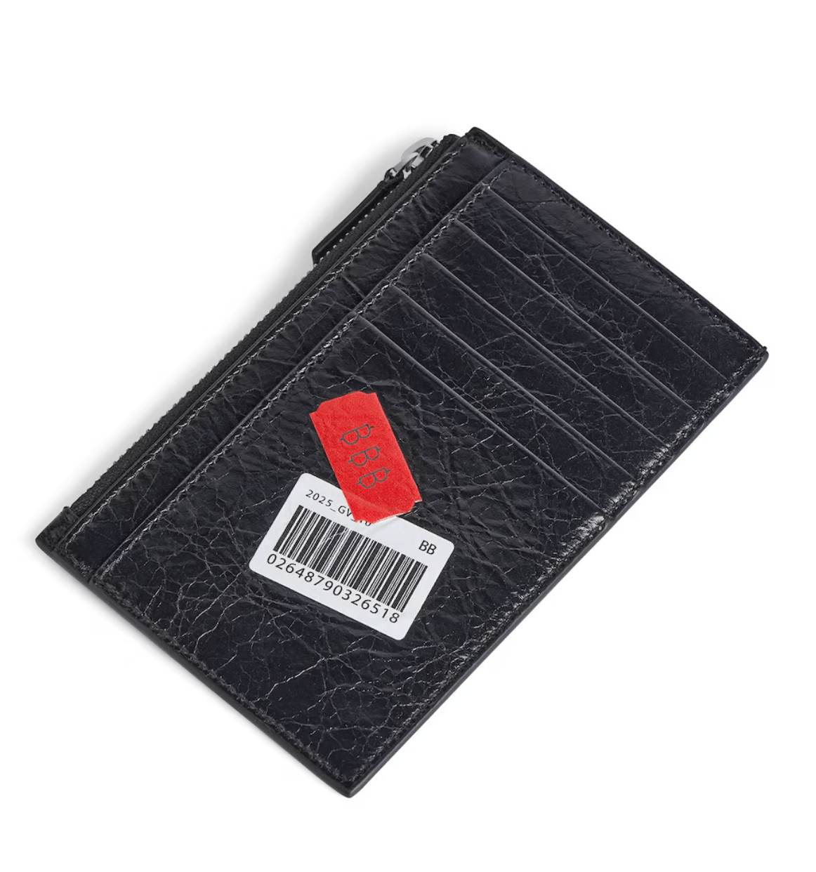Balenciaga Leather Zip Cardholder 