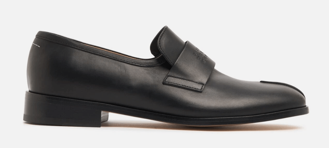 MM6 MAISON MARGIELA Black Leather Loafers