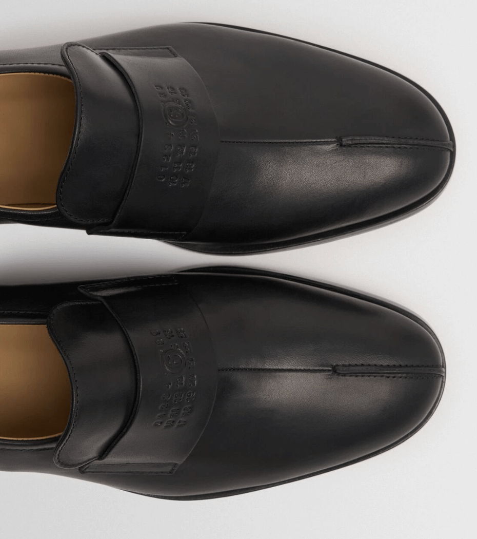 MM6 MAISON MARGIELA Black Leather Loafers