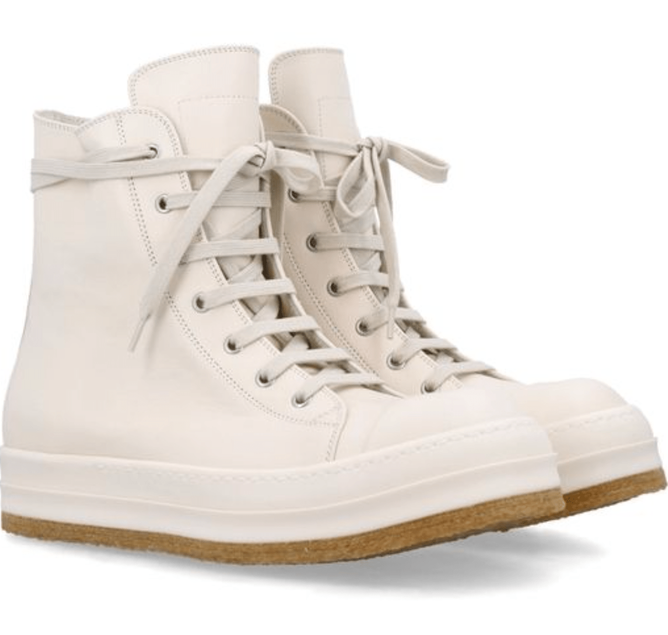 Rick Owens Ivory Sneakers
