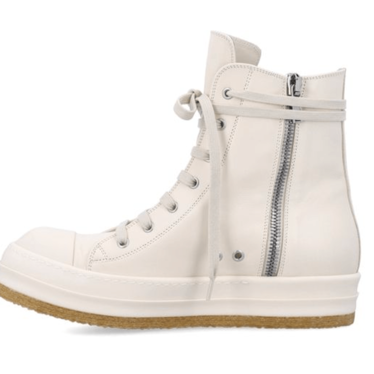Rick Owens Ivory Sneakers