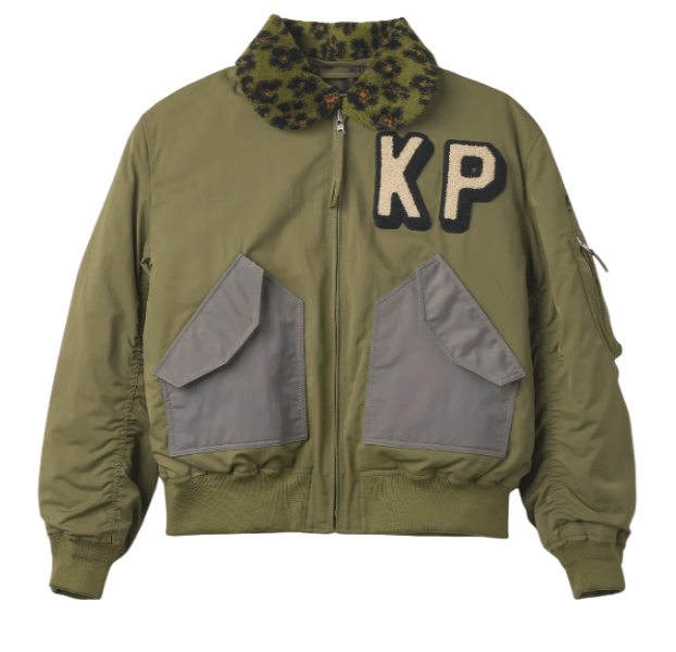 Boxy Flight Bomber Jacket – Khaki 