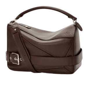 Large Puzzle Biker bag in shiny calfskin