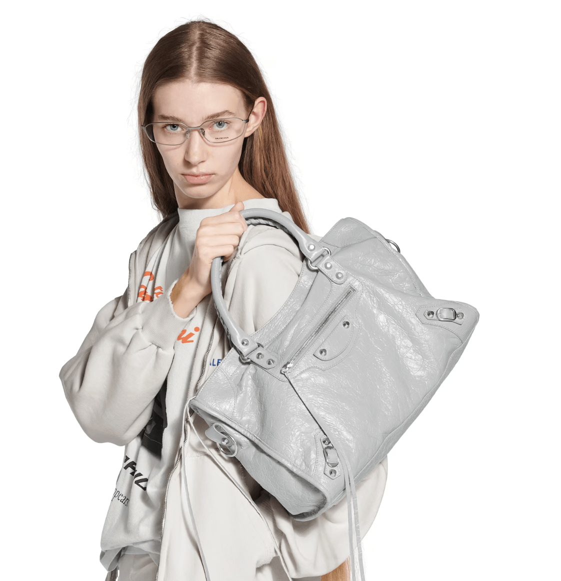 Le City Bag Medium in Light Grey