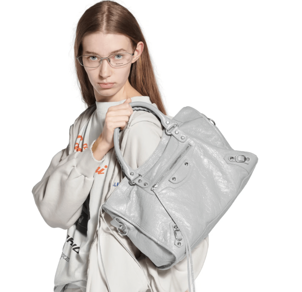 Le City Bag Medium in Light Grey