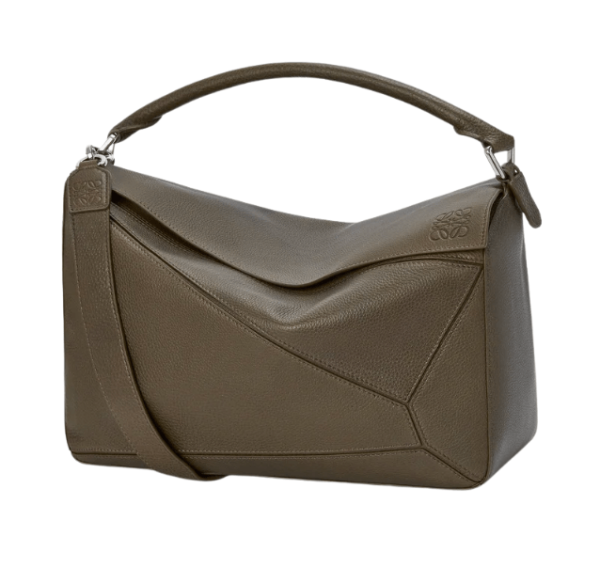 Large Puzzle bag in supple grained calfskin