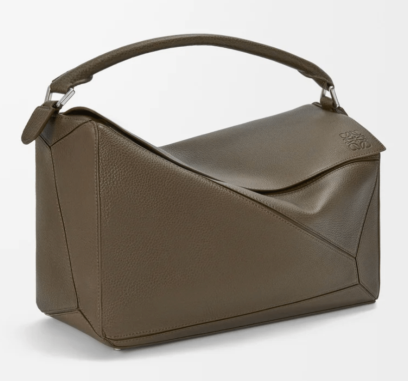 Large Puzzle bag in supple grained calfskin