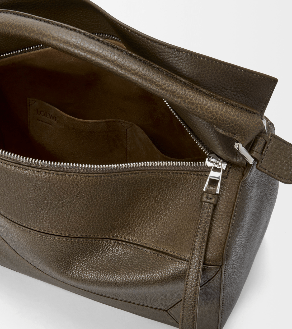 Large Puzzle bag in supple grained calfskin