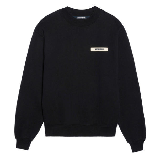JACQUEMUS Le Gros Grain Sweatshirt Black
