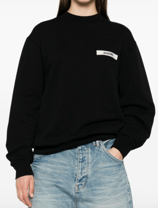 JACQUEMUS Le Gros Grain Sweatshirt Black