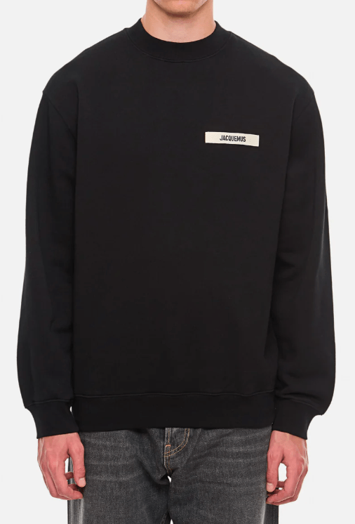 JACQUEMUS Le Gros Grain Sweatshirt Black