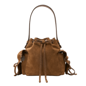 Multipocket mini bucket bag