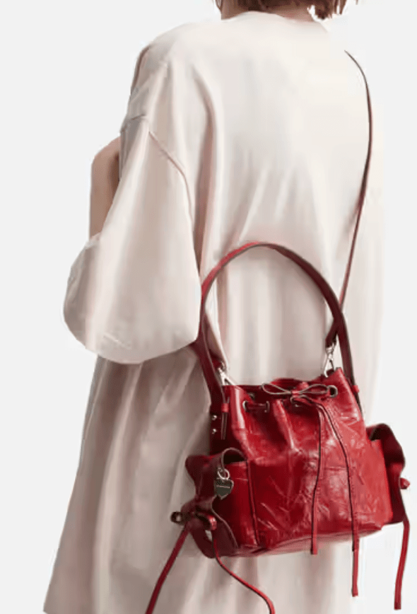 Acne Studios Multipocket Mini Crossbody in Red 