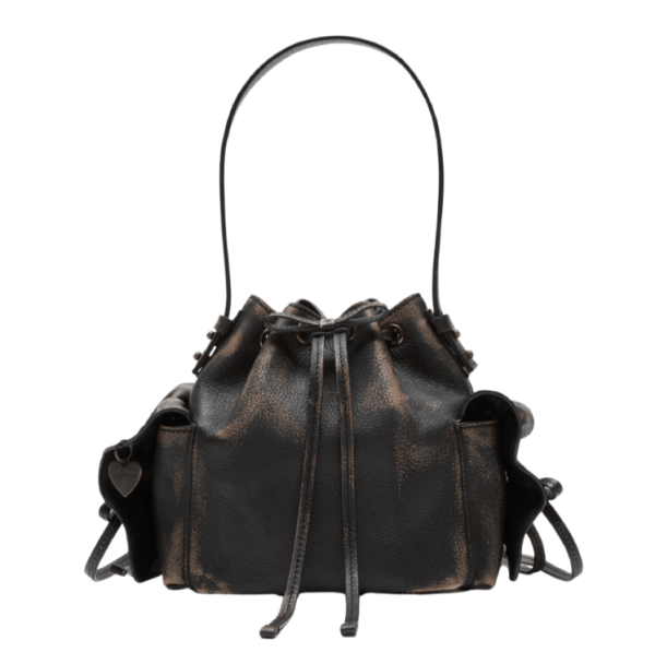 Multipocket mini bucket bag 