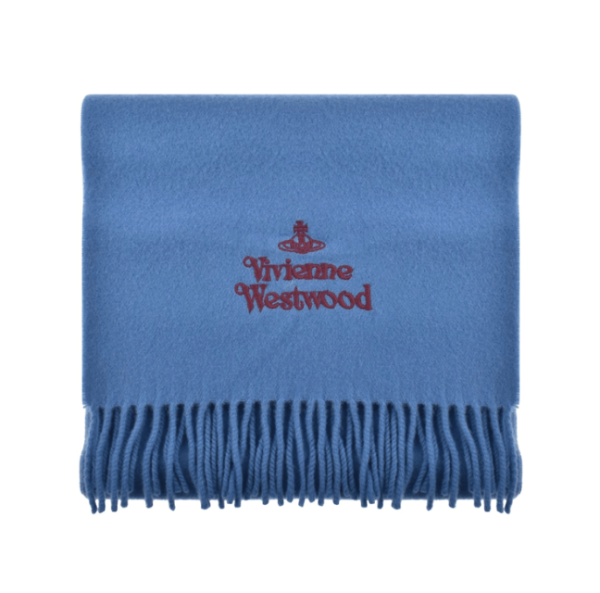 VIVIENNE WESTWOOD EMBROIDERED LOGO SCARF 