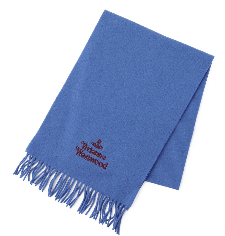 VIVIENNE WESTWOOD EMBROIDERED LOGO SCARF 