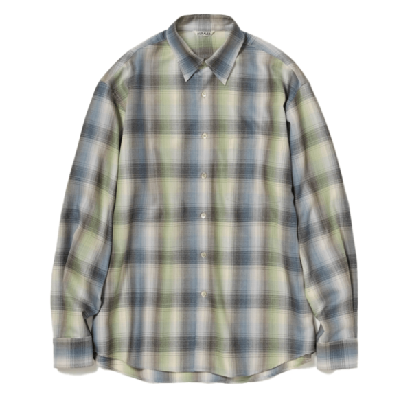 Oaurari Super Light Wool Check Shirt