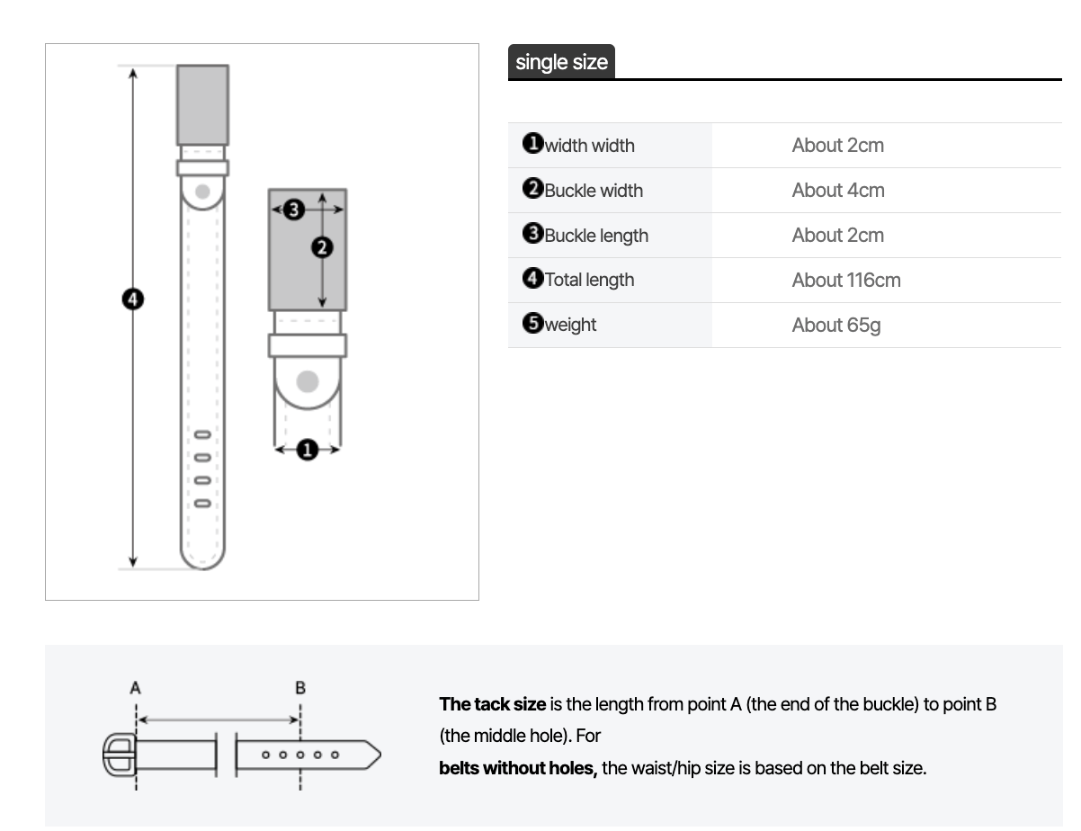 Numberic belt