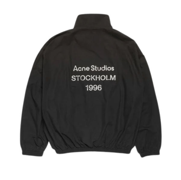  Logo zipper jacket Black
