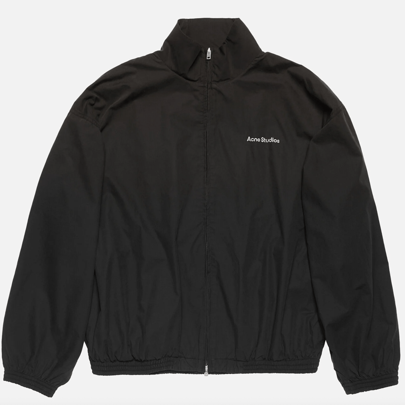  Logo zipper jacket Black