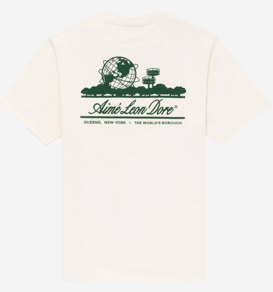Aime Leon Dore Unisphere Short Sleeve T-Shirt Cream
