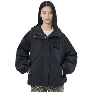 GANNI Black Nylon Jacket 