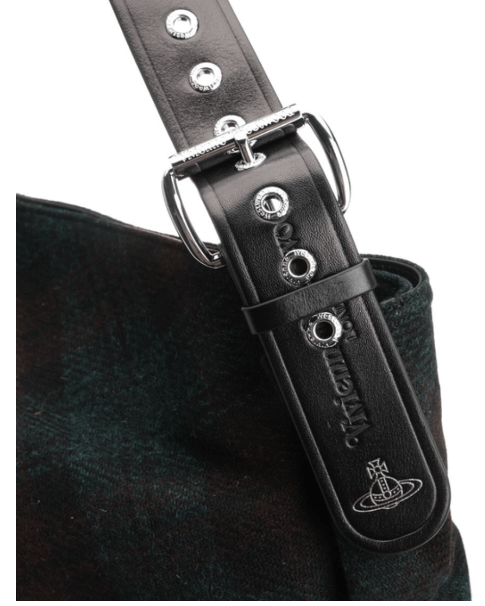 Vivienne Westwood MAXIME Black Large Shoulder Bag