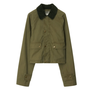 Burberry Cotton Field Jacket Green