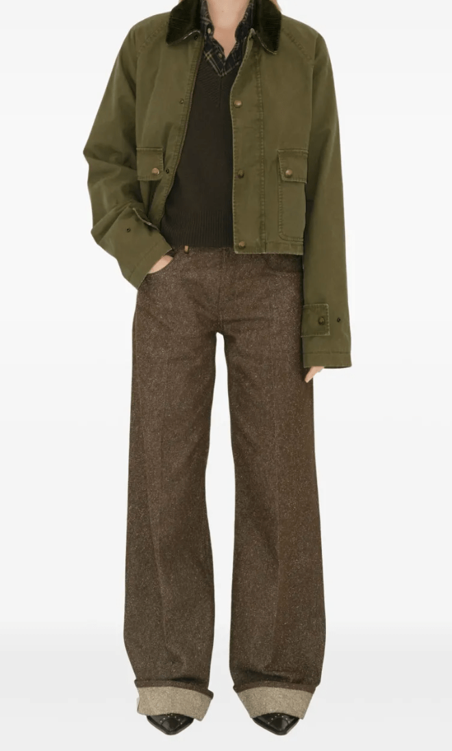 Burberry Cotton Field Jacket Green