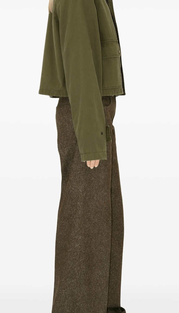 Burberry Cotton Field Jacket Green