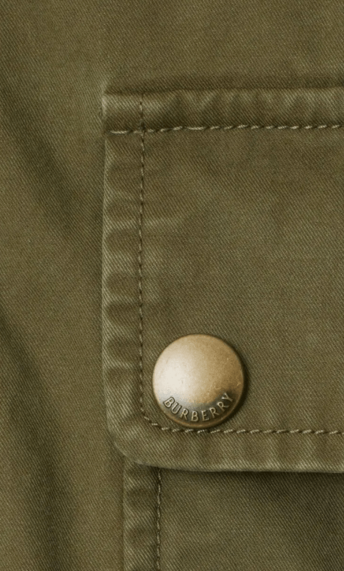 Burberry Cotton Field Jacket Green