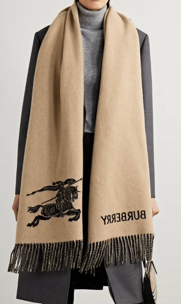 BURBERRY EKD Cashmere Reversible Scarf