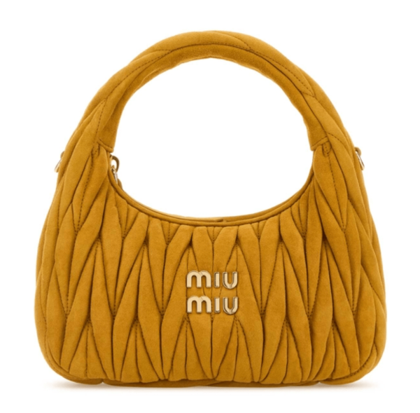 Wander matelassé nappa leather hobo bag