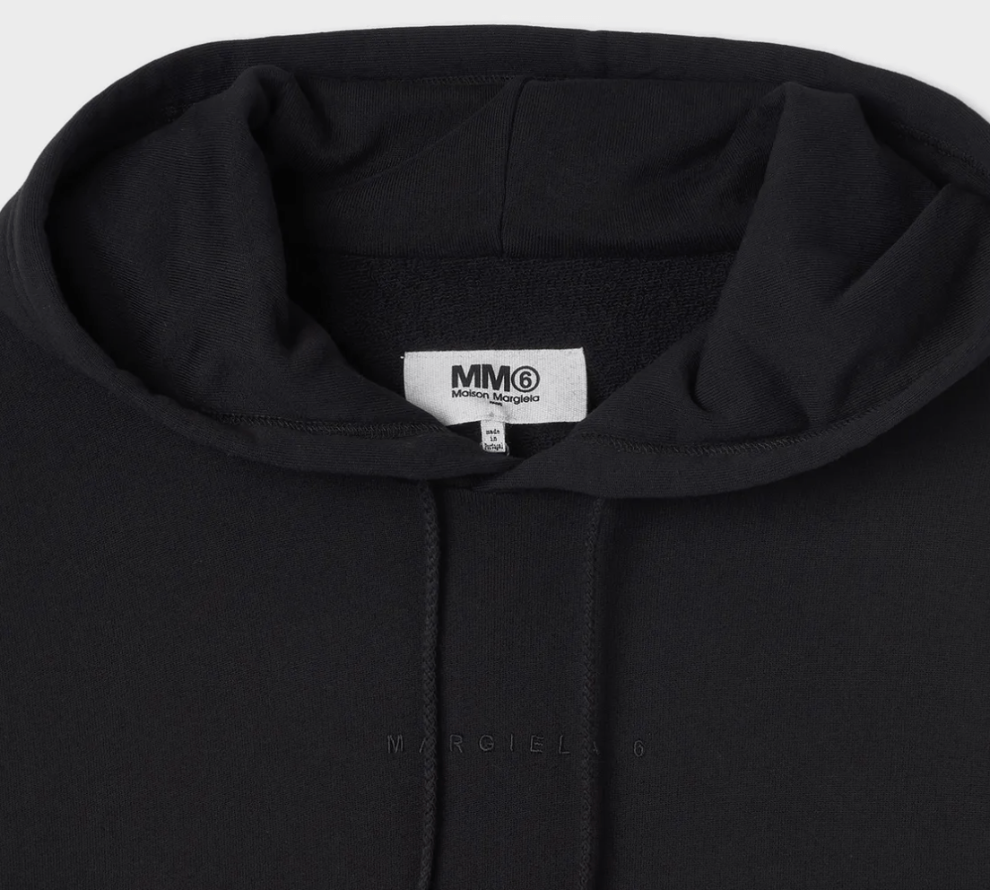 Cotton Hoodie - Black