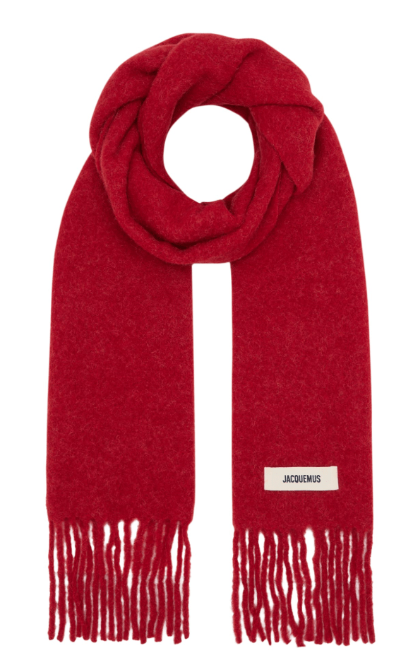 JACQUEMUS L'ECHARPE CARRO  RED