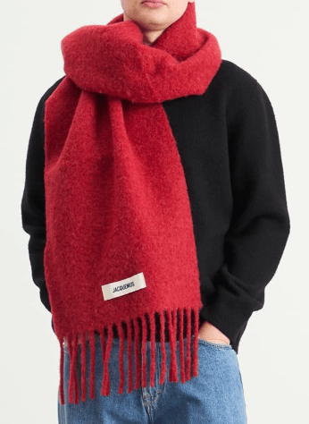 JACQUEMUS L'ECHARPE CARRO  RED