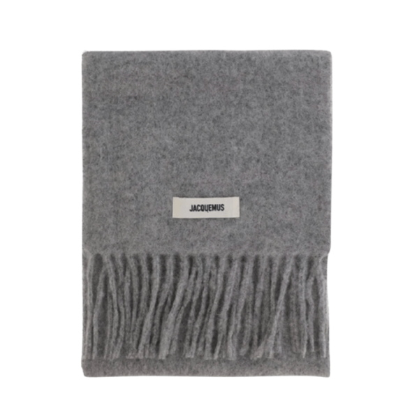 JACQUEMUS L'ECHARPE CARRO GREY