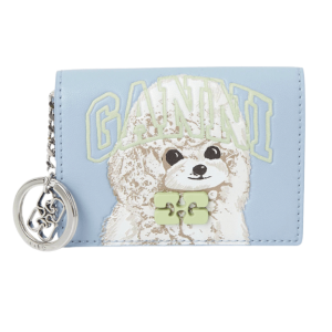 Ganni Card Holder Wallet Blue