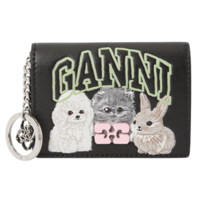 Ganni Card Holder Wallet Black