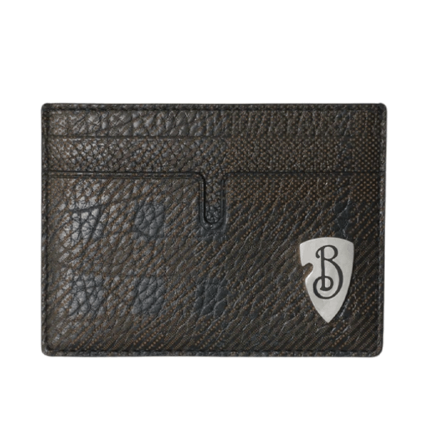 Burberry B Shield Card Case Slate