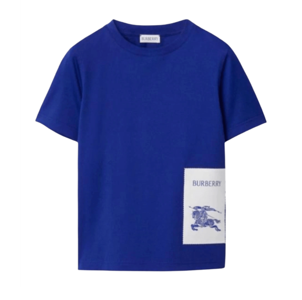 (Kids) Burberry EKD Logo Print T-shirt Blue