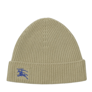 Burberry Ribbed Cashmere Beanie Hunter