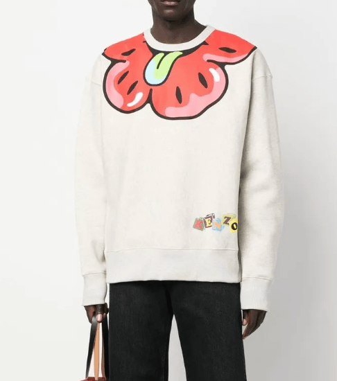 Kenzo 23SS Bok Boy White Sweatshirt